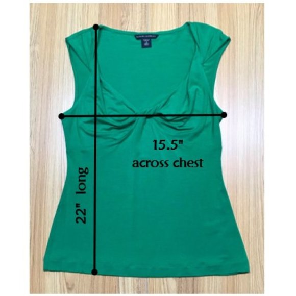 Banana Republic green sleeveless top, size SP - Picture 3 of 5